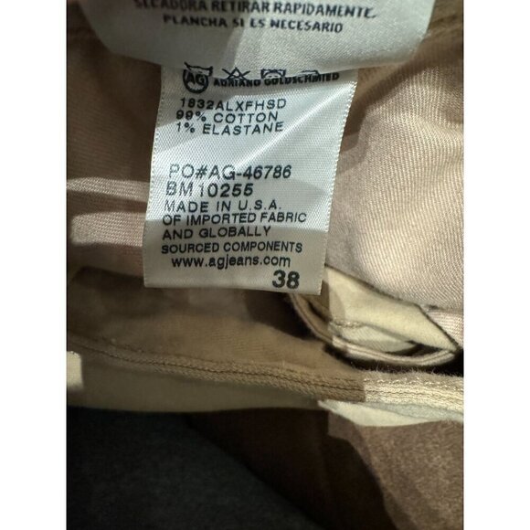 AG Adriano Goldschmied Slim Chino Pants 38x34 NWD - Picture 9 of 9